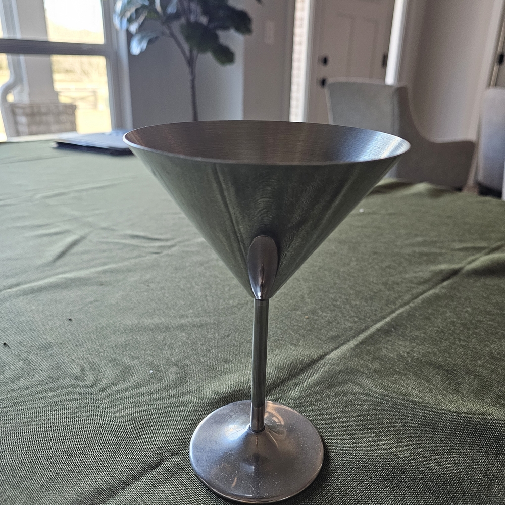 Stainless Steel Martini Glass